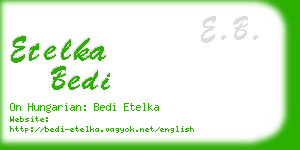 etelka bedi business card